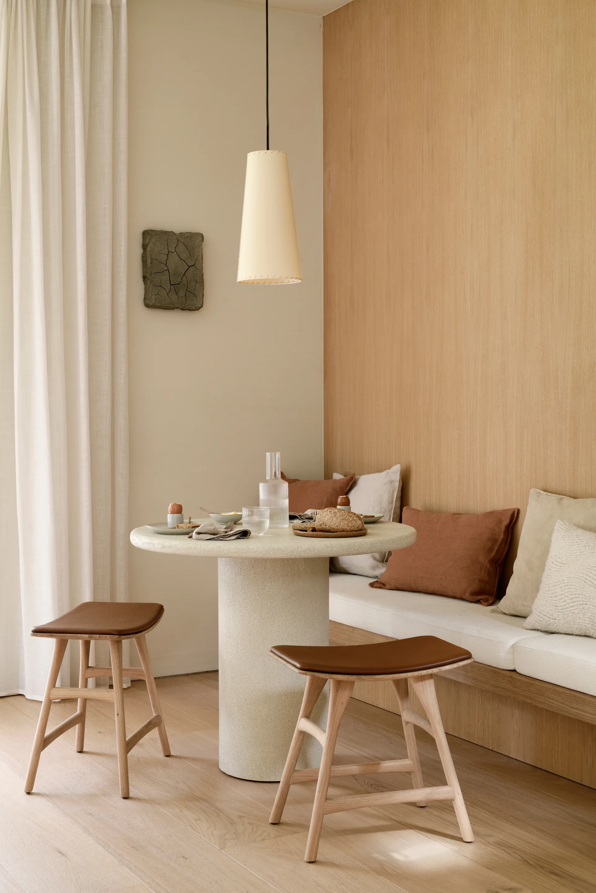 Tavolo da pranzo Elements, Off White, Ø90 cm Ethnicraft