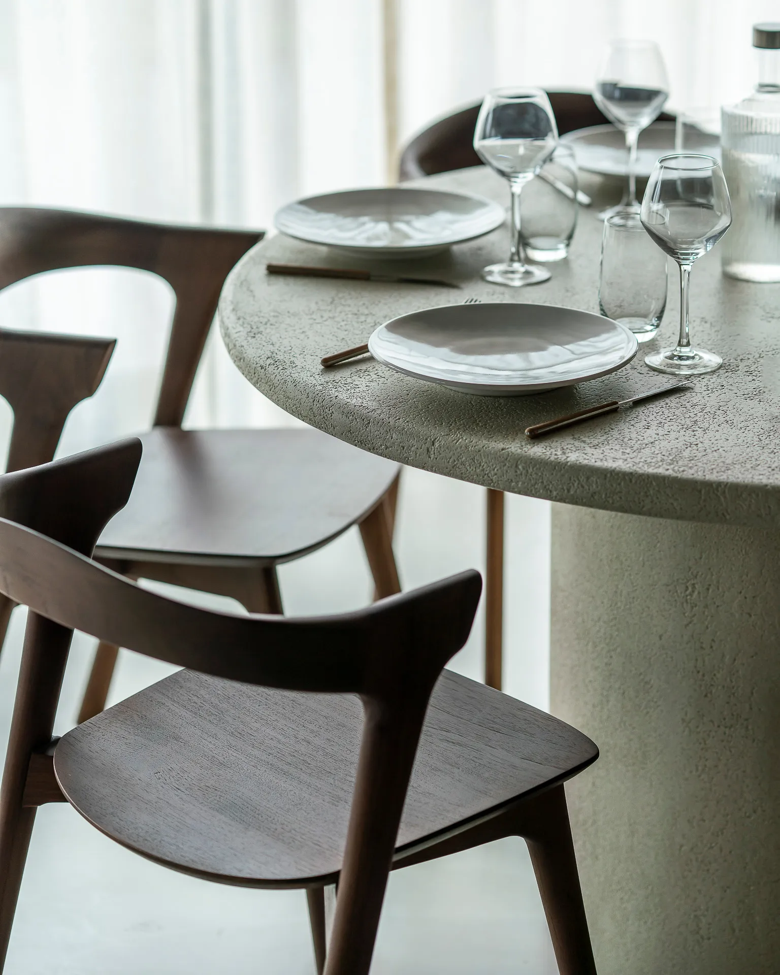 Tavolo Elements, Off White, Ø125 cm Ethnicraft