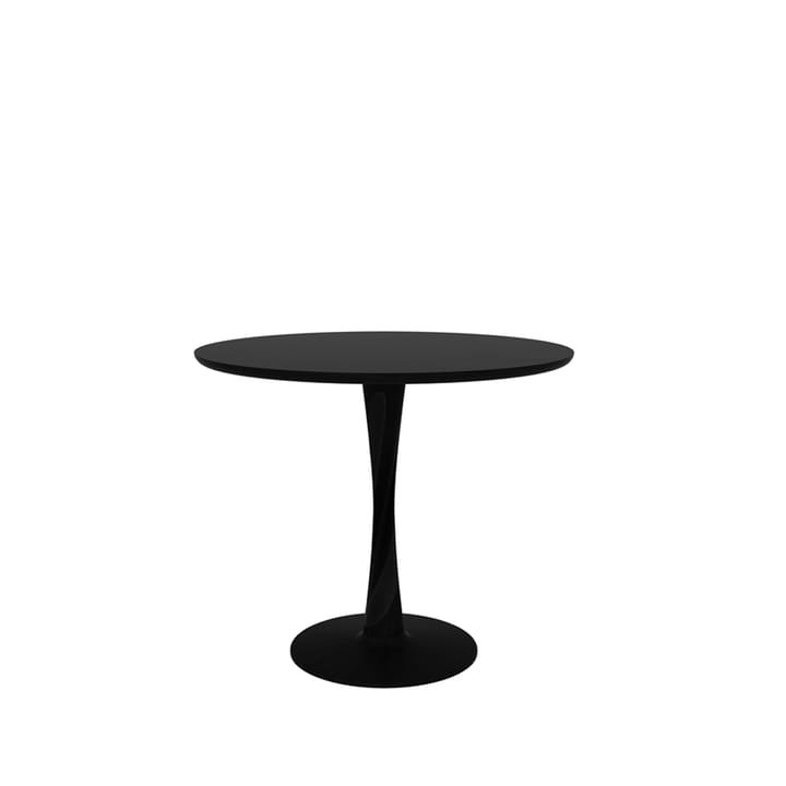 Tavolo rotondo Torsion in rovere nero spazzolato - Ø90 cm - Ethnicraft