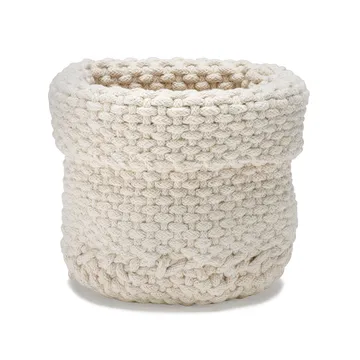 Cestino portaoggetti Rope - naturale-bianco - Etol Design