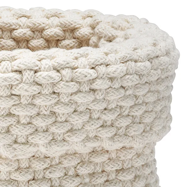 Cestino portaoggetti Rope, naturale-bianco Etol Design
