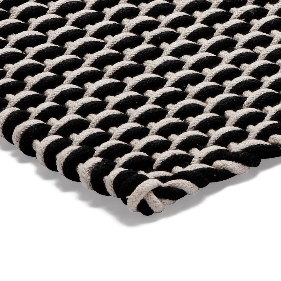 Tappeto Rope nero, 50x80 cm Etol Design