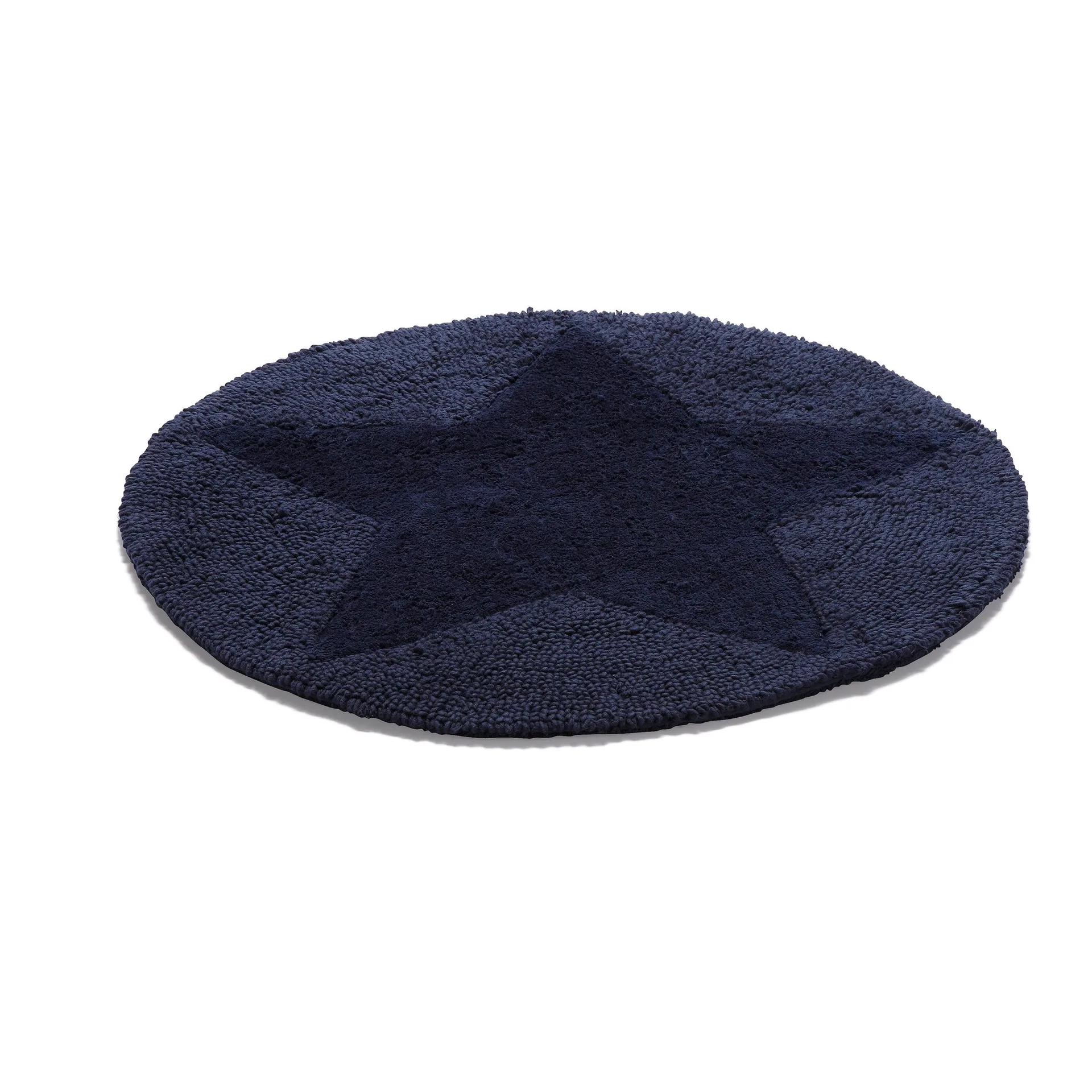 Tappeto rotondo Star, <b></b>blu navy Etol Design