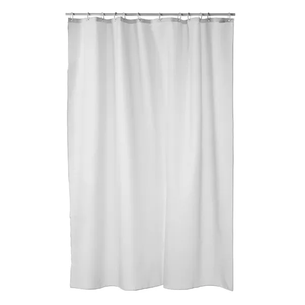 ZAYEN Tenda da doccia in eucalipto bianco e nero, con foglie di piante ad acquerello grigie con fiori e ganci, 125 x 200 cm