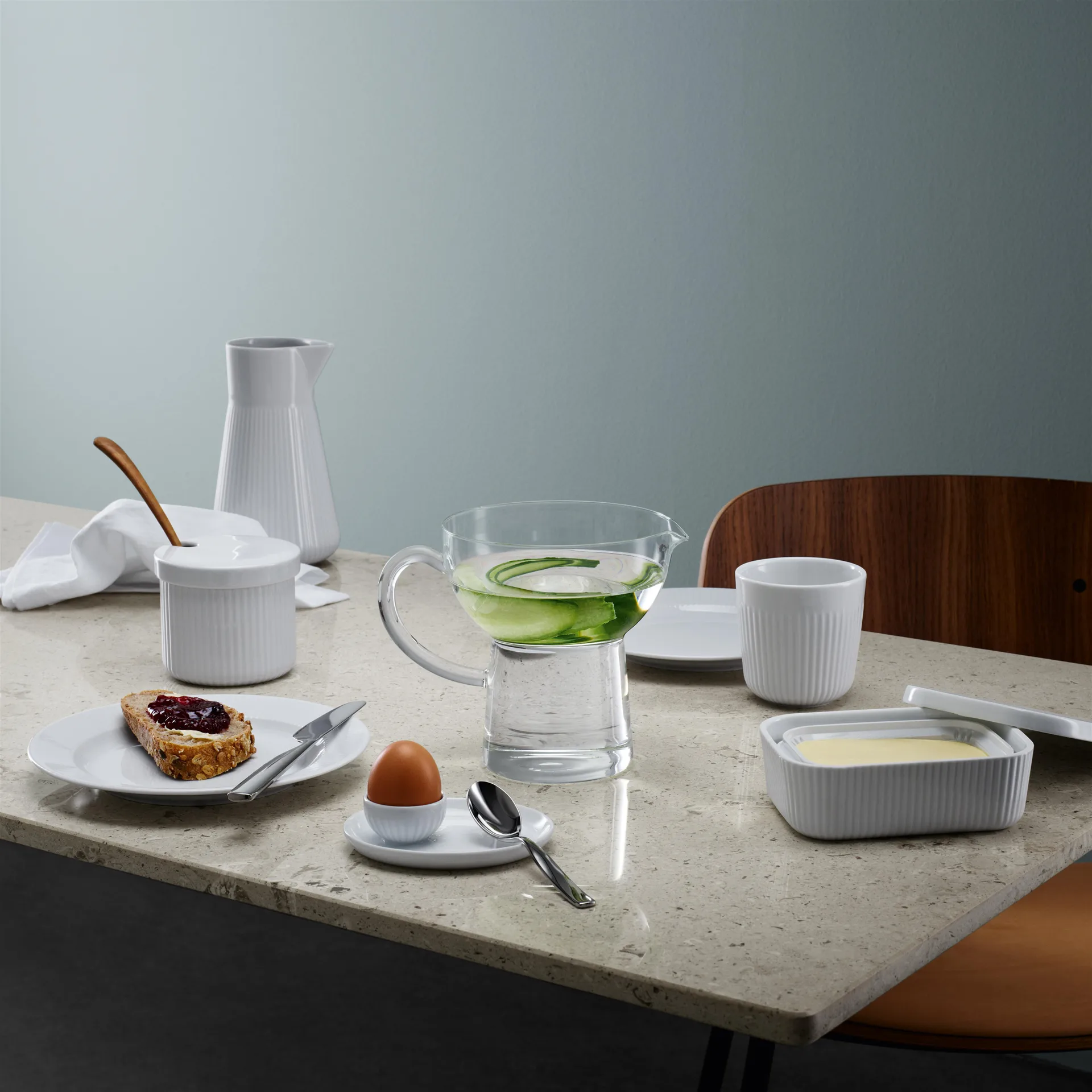 Barattolo con coperchio Eva Trio Legio Nova , bianco Eva Solo