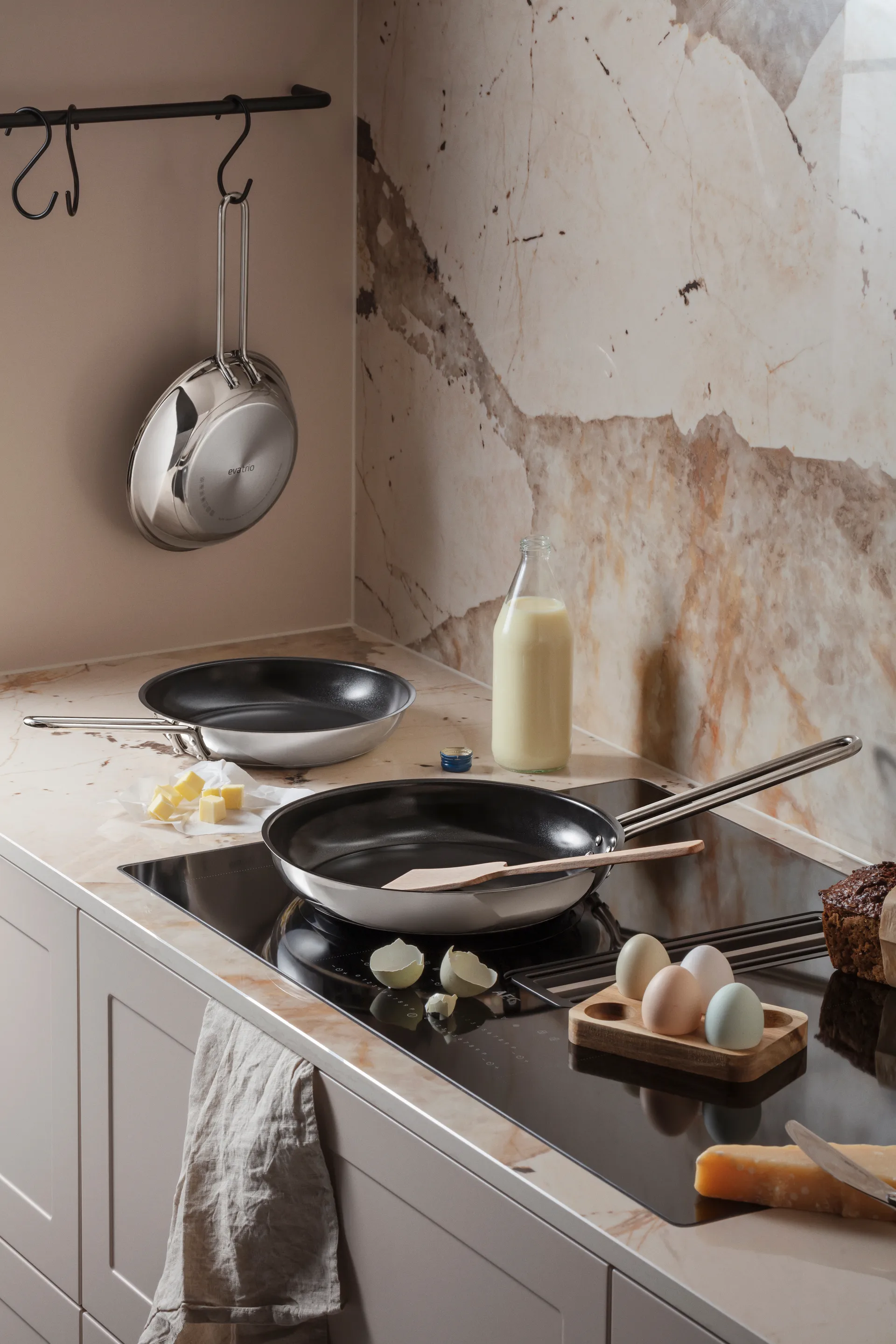 Padella antiadaerente Eva Trio in acciaio inox e ceramica, 24 cm Eva Solo