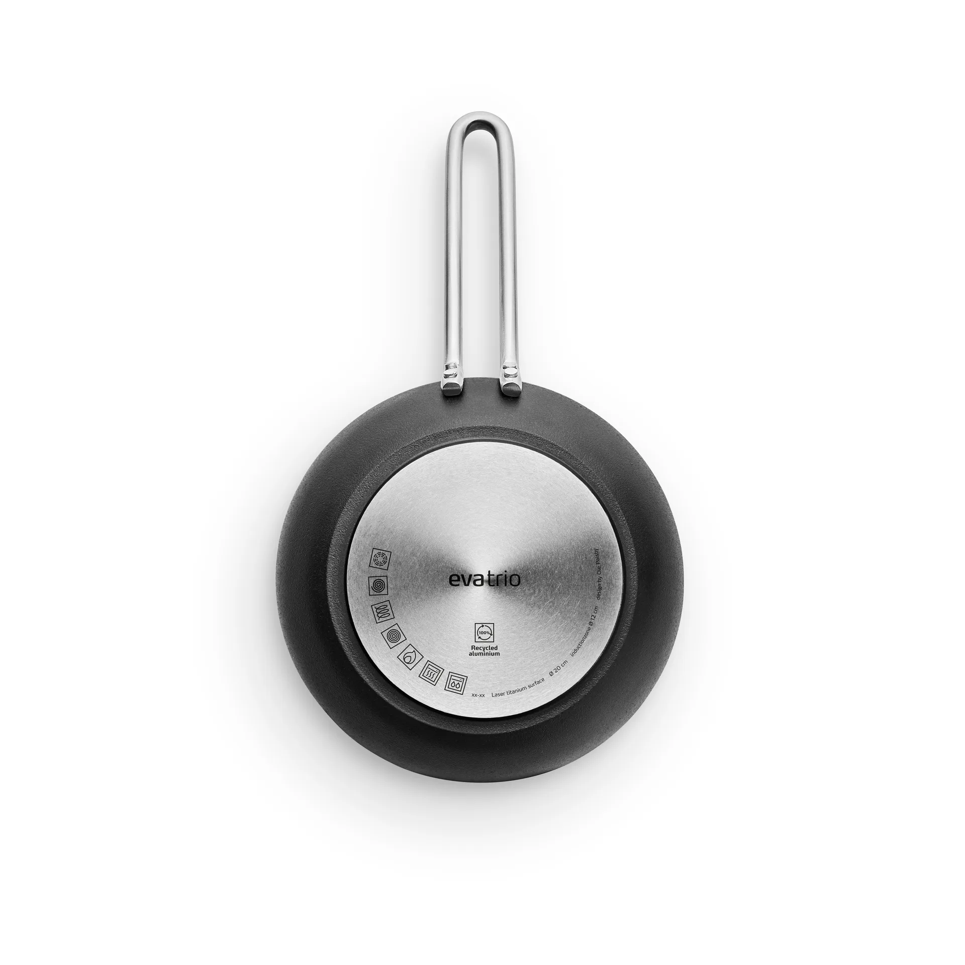 Padella antiaderente Professional Laser Titanium Slip-Let, Nero, Ø20 cm Eva Solo