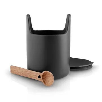 Porta utensili Eva Solo con cucchiaio e coperchio 15 cm - nero - Eva Solo