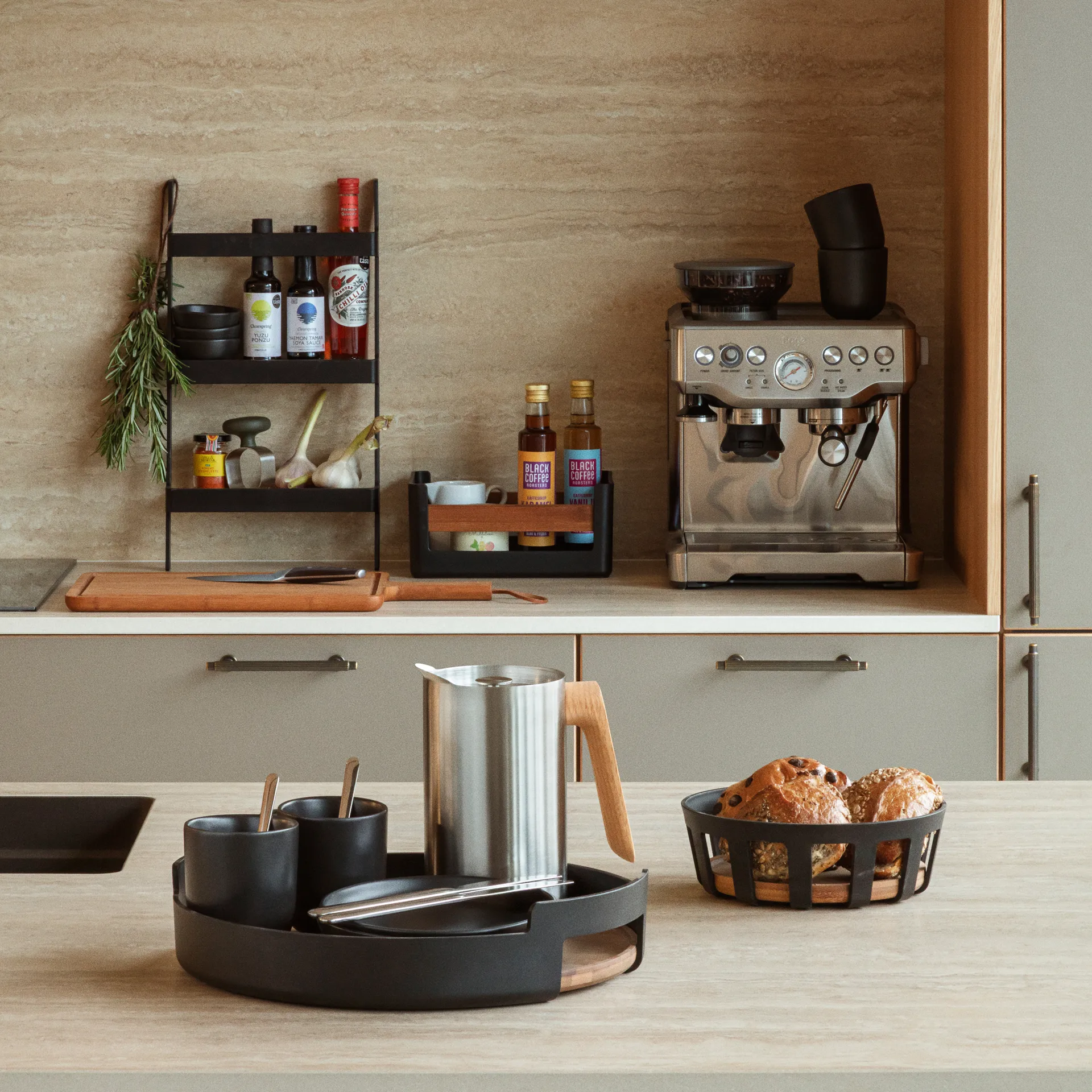 Portapane Nordic Kitchen, Nero, grande, Ø24,5 cm Eva Solo