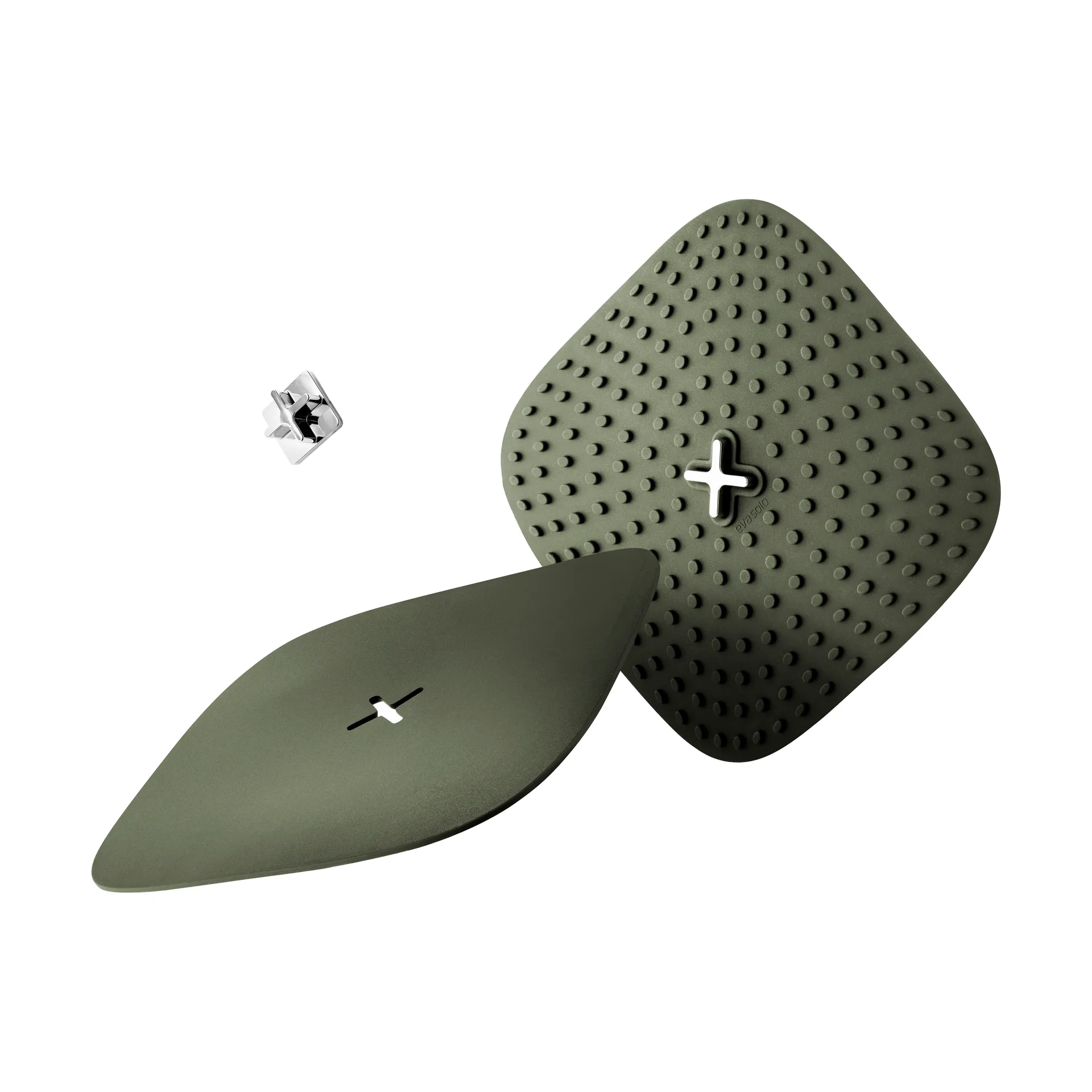 Presine Green Tool con gancio 18x18 cm, confezione da 2 pezzi, Verde Eva Solo