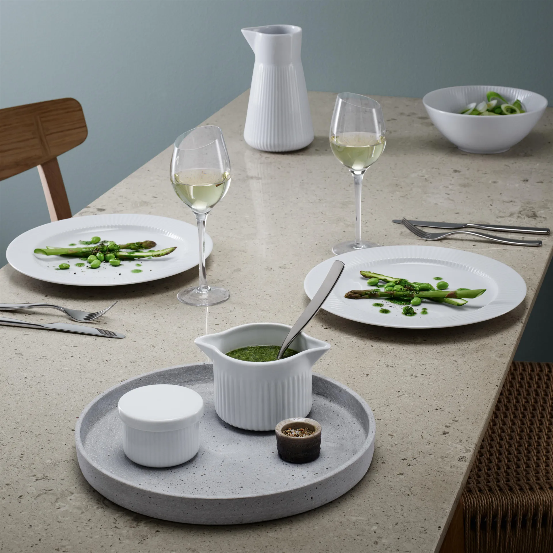 Salsiera Eva Trio Legio Nova , bianco Eva Solo