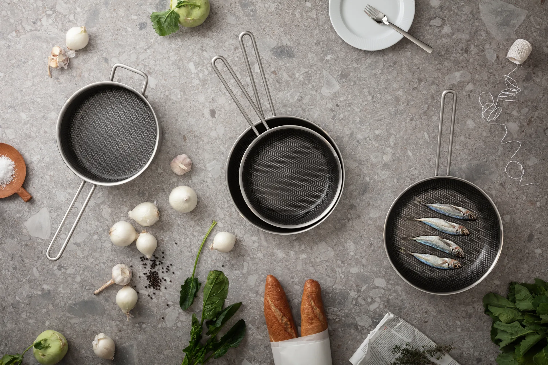 Sauteuse Eva Trio Multi Mosaic Slip-Let, 24 cm Eva Solo