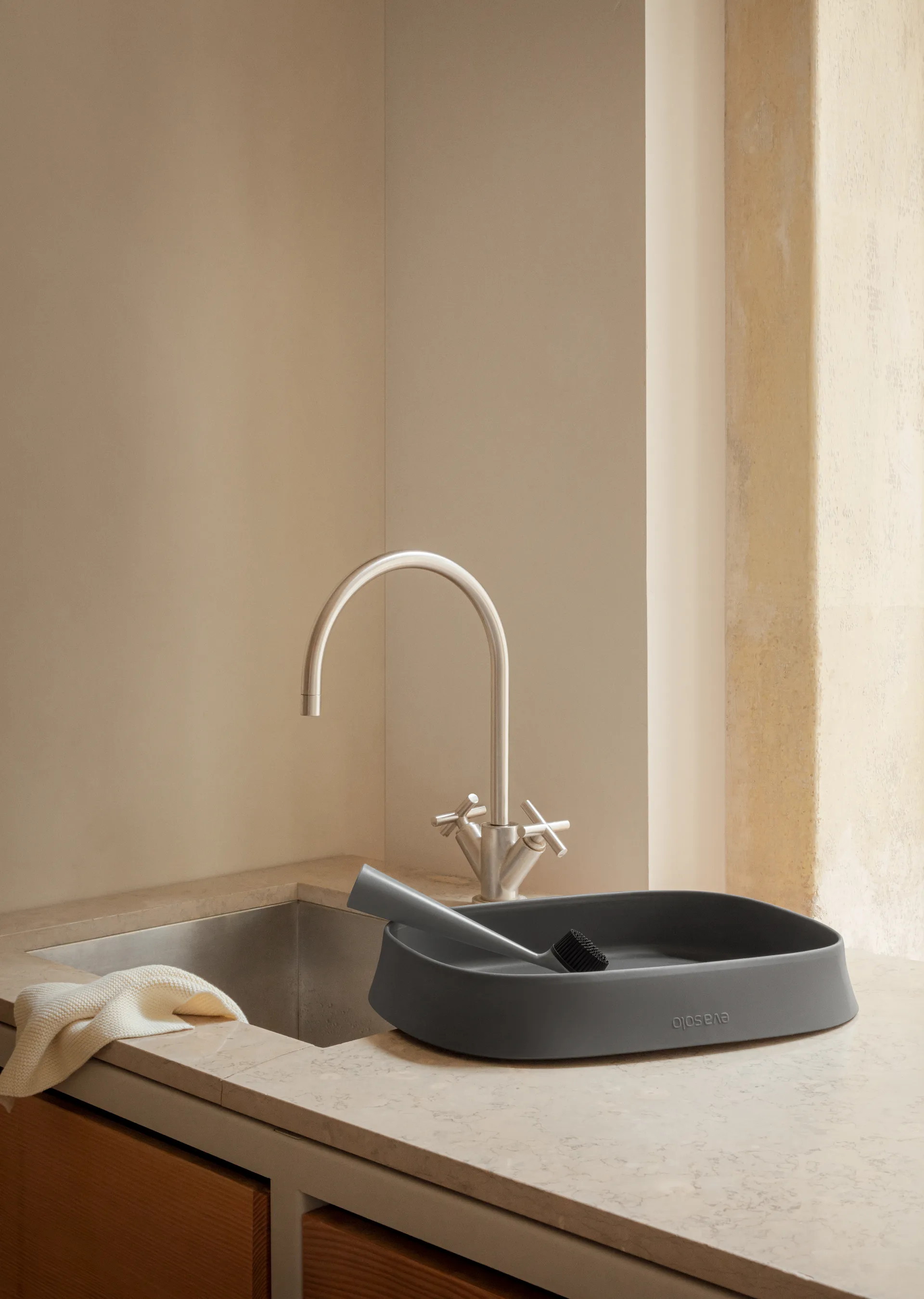 Scolapiatti pieghevole Eva Solo 31x38 cm, Elephant grey Eva Solo