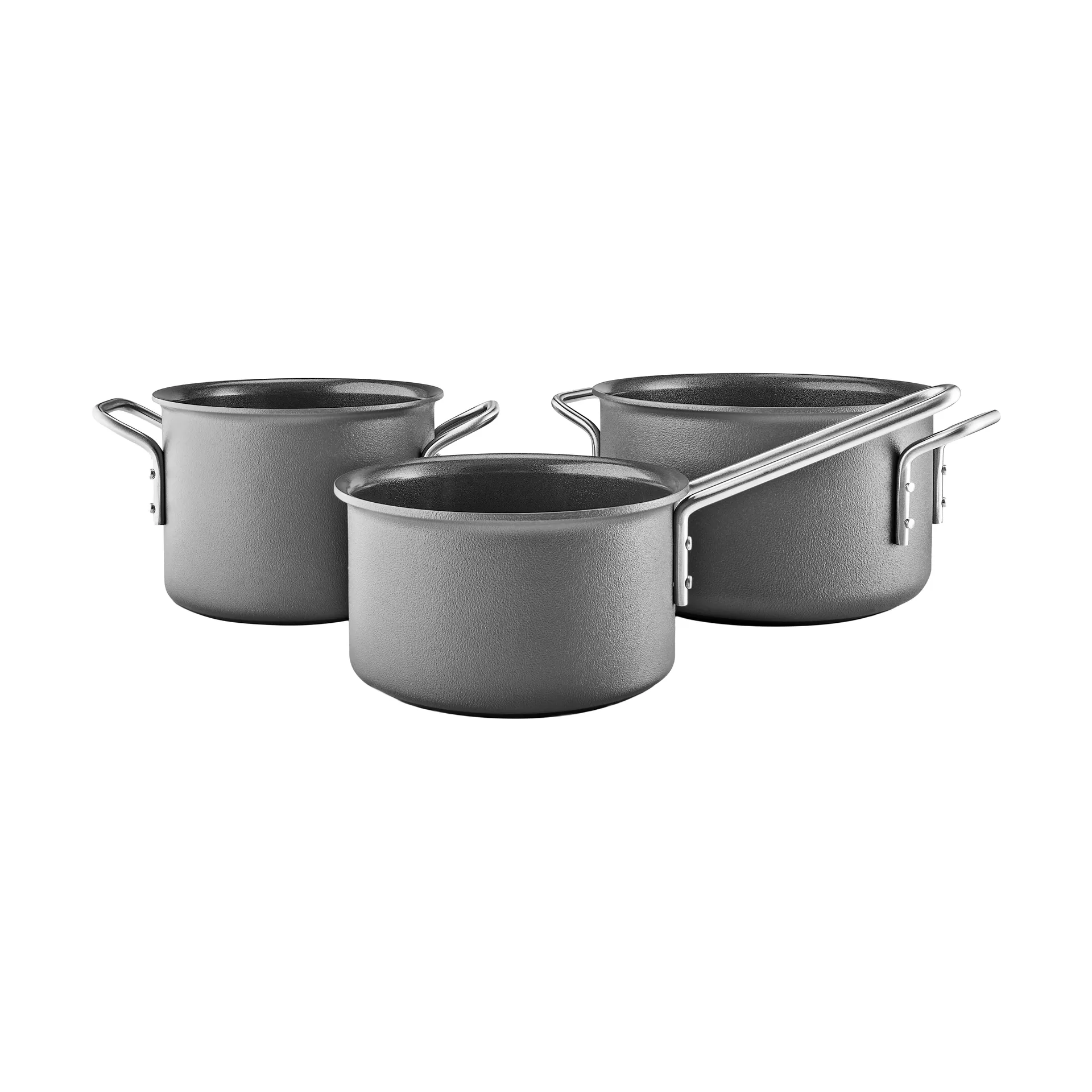 Set di pentole Eva Trio Grey Line, 3 pezzi Eva Solo