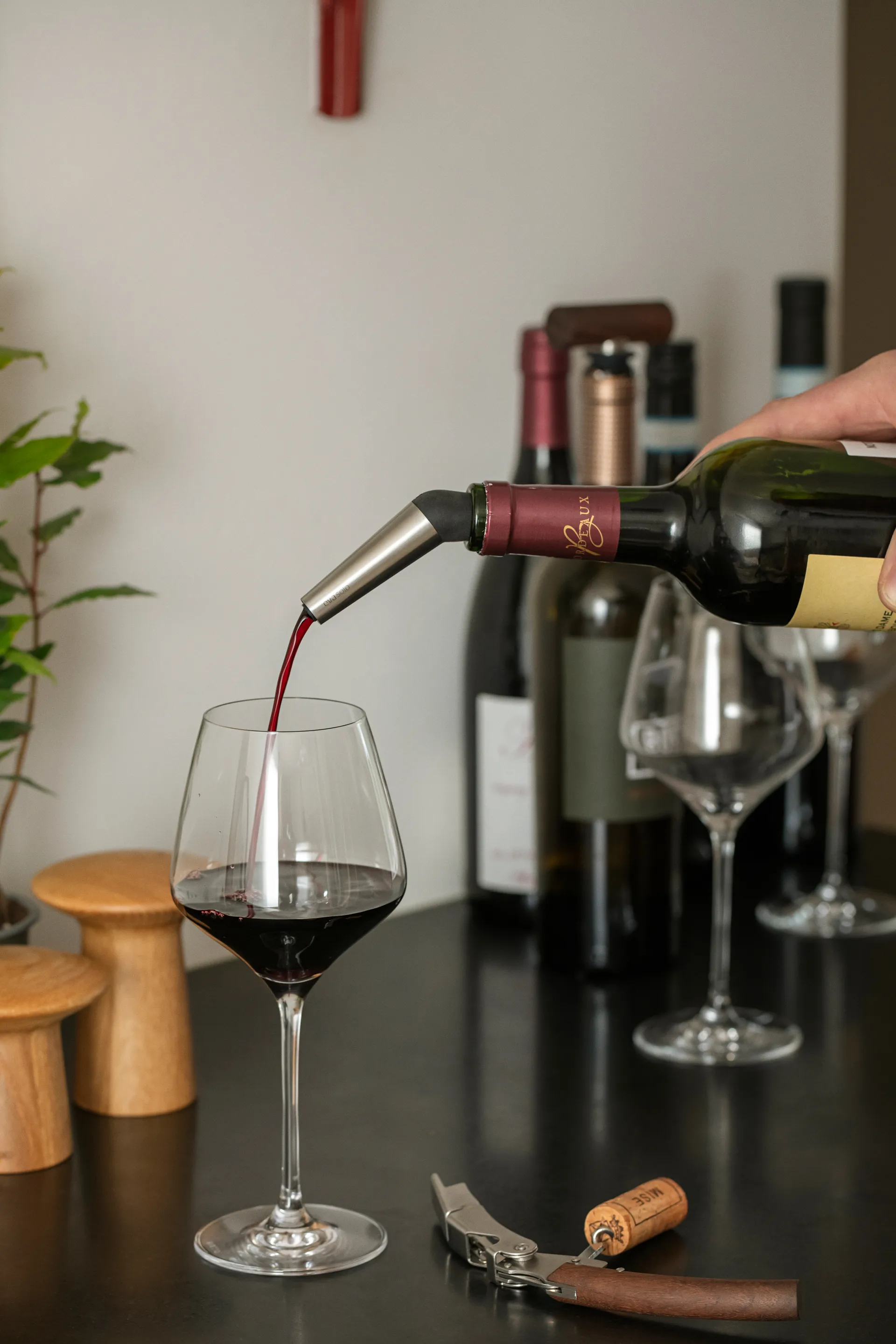 Tappo antigoccia per vino Eva Solo , Nero-argento Eva Solo