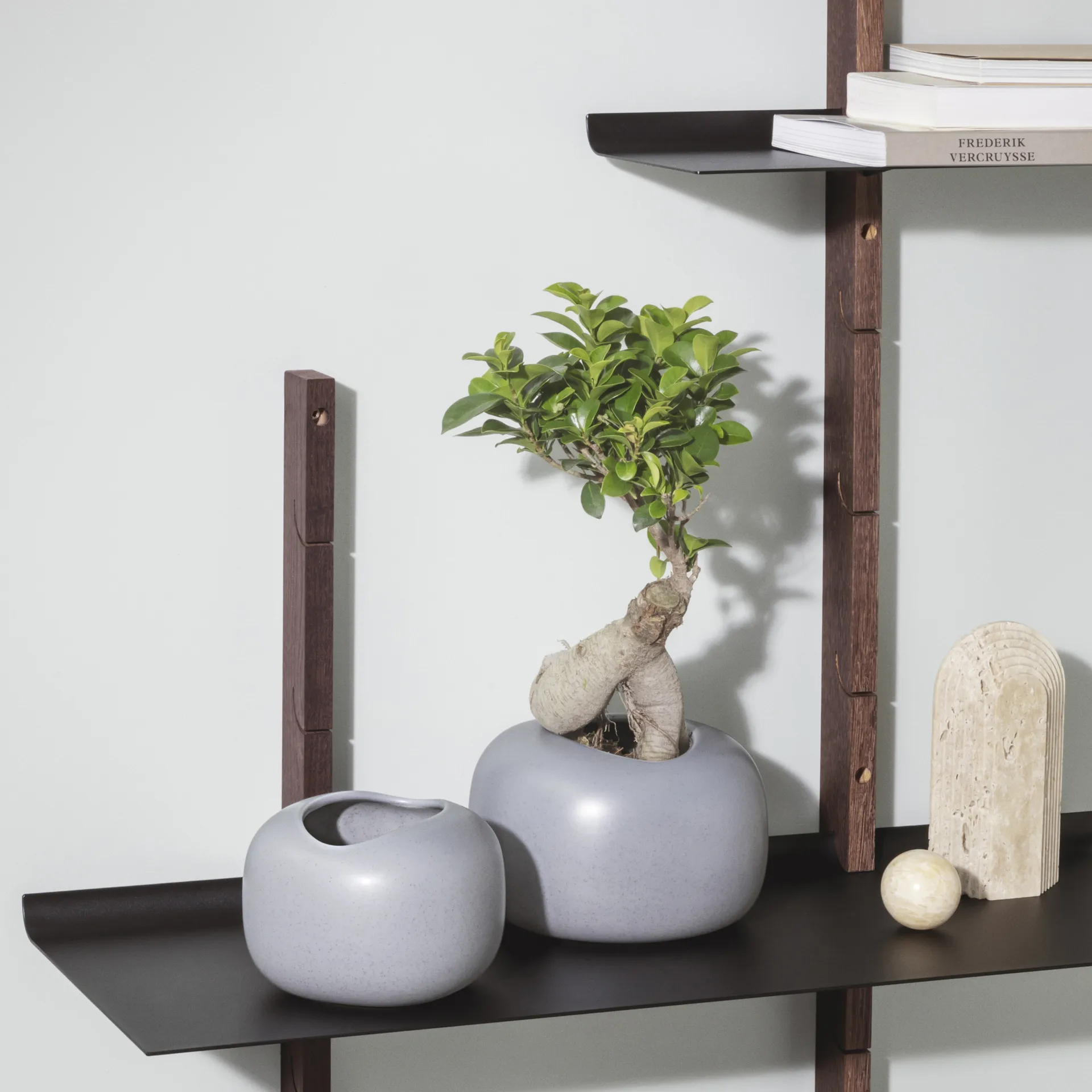 Vaso da fiori Stone Ø 16 cm, Grigio Eva Solo