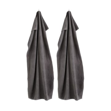 Asciugamano da bagno R33 Kirkeby 2 pezzi - Grigio granito - FDB Møbler