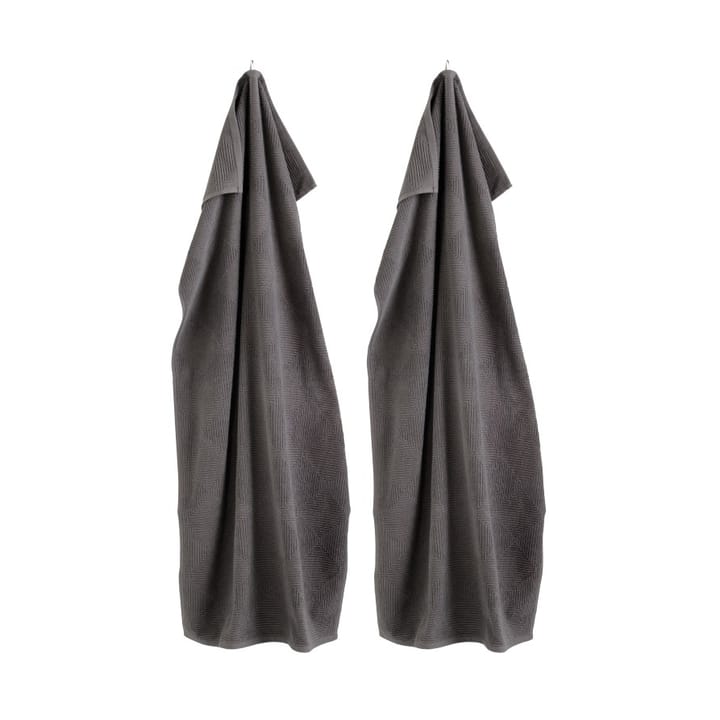 Asciugamano da bagno R33 Kirkeby 2 pezzi, Grigio granito FDB Møbler