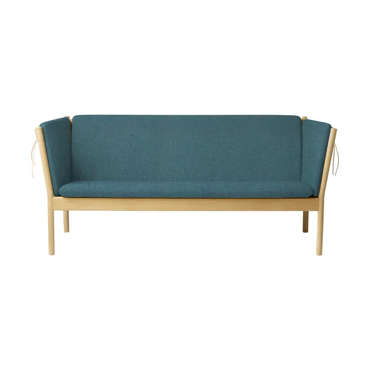 J149 divano - Tessuto verde rovere laccato, 3 posti - FDB Møbler