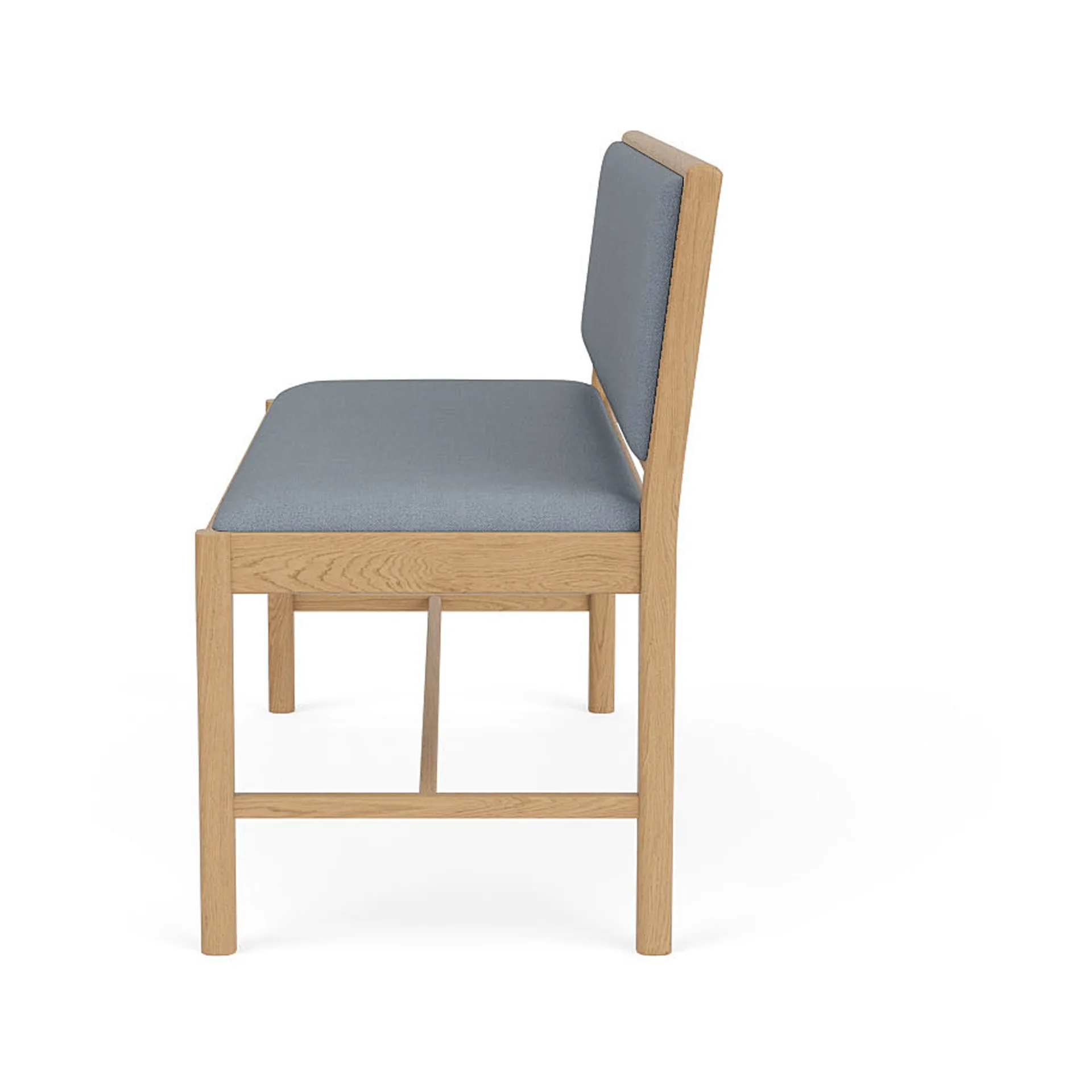 J176 Sønderborg panca, Rovere laccato-ploegwool blue FDB Møbler