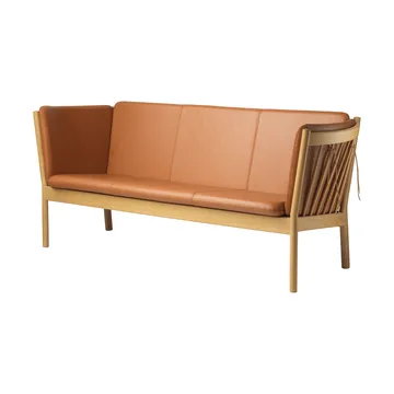 L45 MK154 divano - Rovere laccato-pelle cognac - FDB Møbler