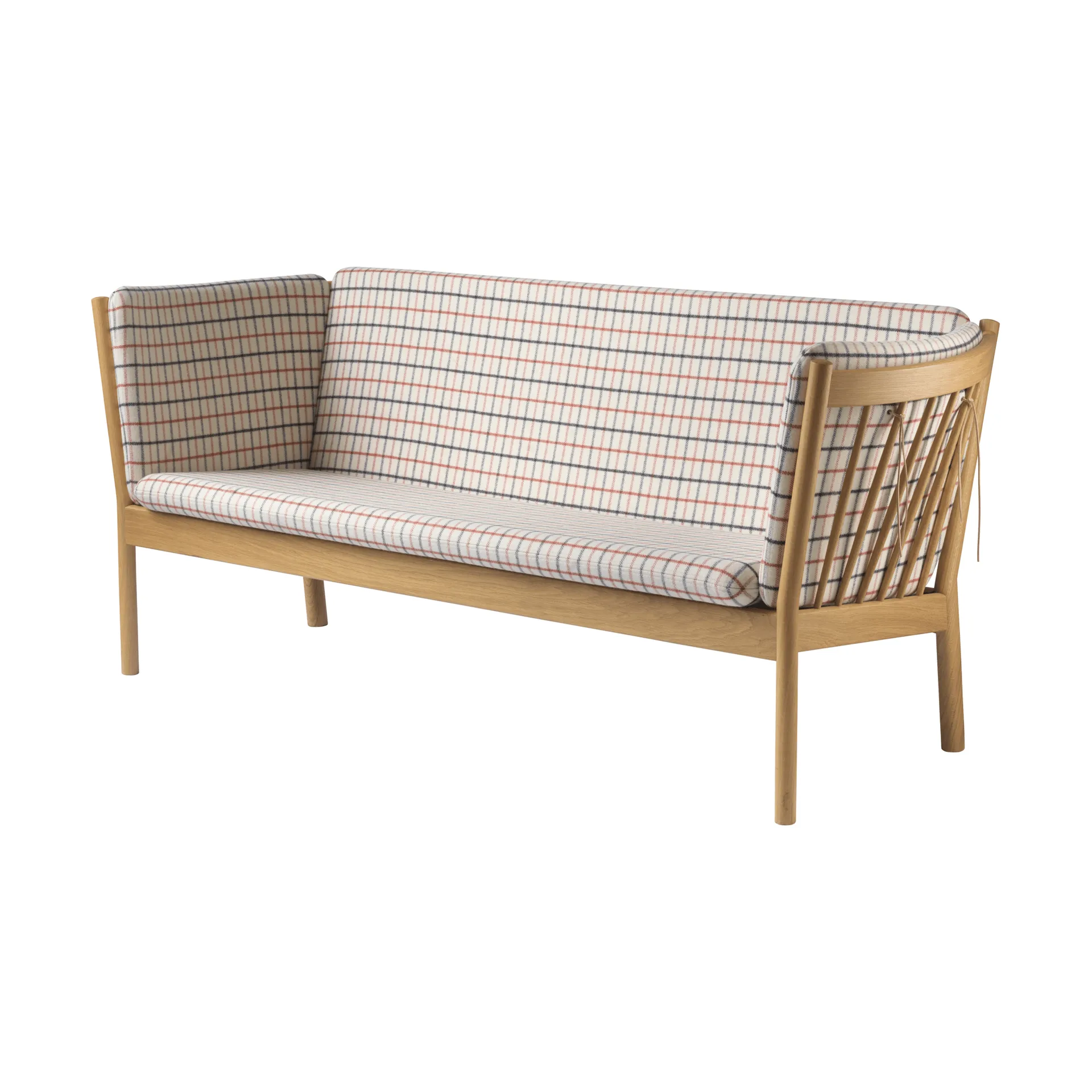 L45 MK154 divano, Rovere laccato-tessuto beige FDB Møbler