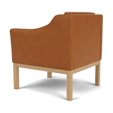L46 MK155 easy chair poltrona - Rovere laccato-pelle cognac - FDB Møbler