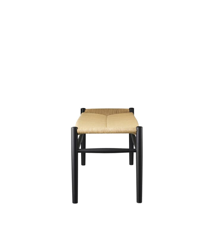 Panca J83B RAL 9005 gloss 10 , Faggio verniciato nero-naturale FDB Møbler