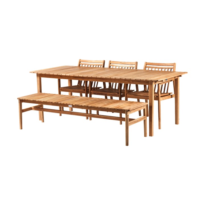 Panchina a 3 posti M10 Sammen, Teak oliato naturale FDB Møbler