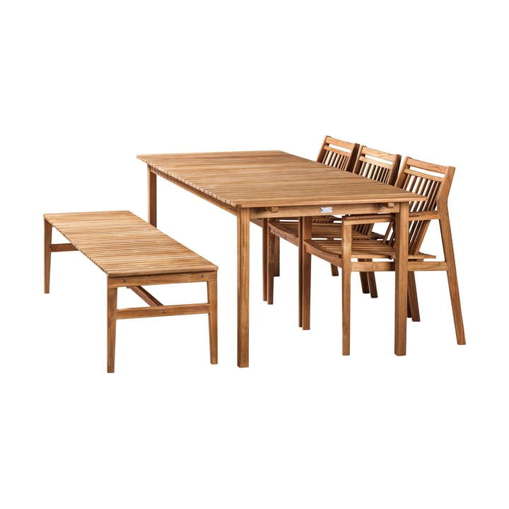 Panchina a 3 posti M10 Sammen, Teak oliato naturale FDB Møbler