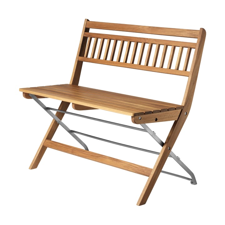 Panchina da balcone M24 Lilleø  - Teak-acciaio inossidabile - FDB Møbler