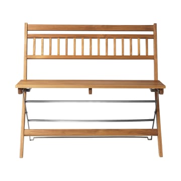 Panchina da balcone M24 Lilleø  - Teak-acciaio inossidabile - FDB Møbler