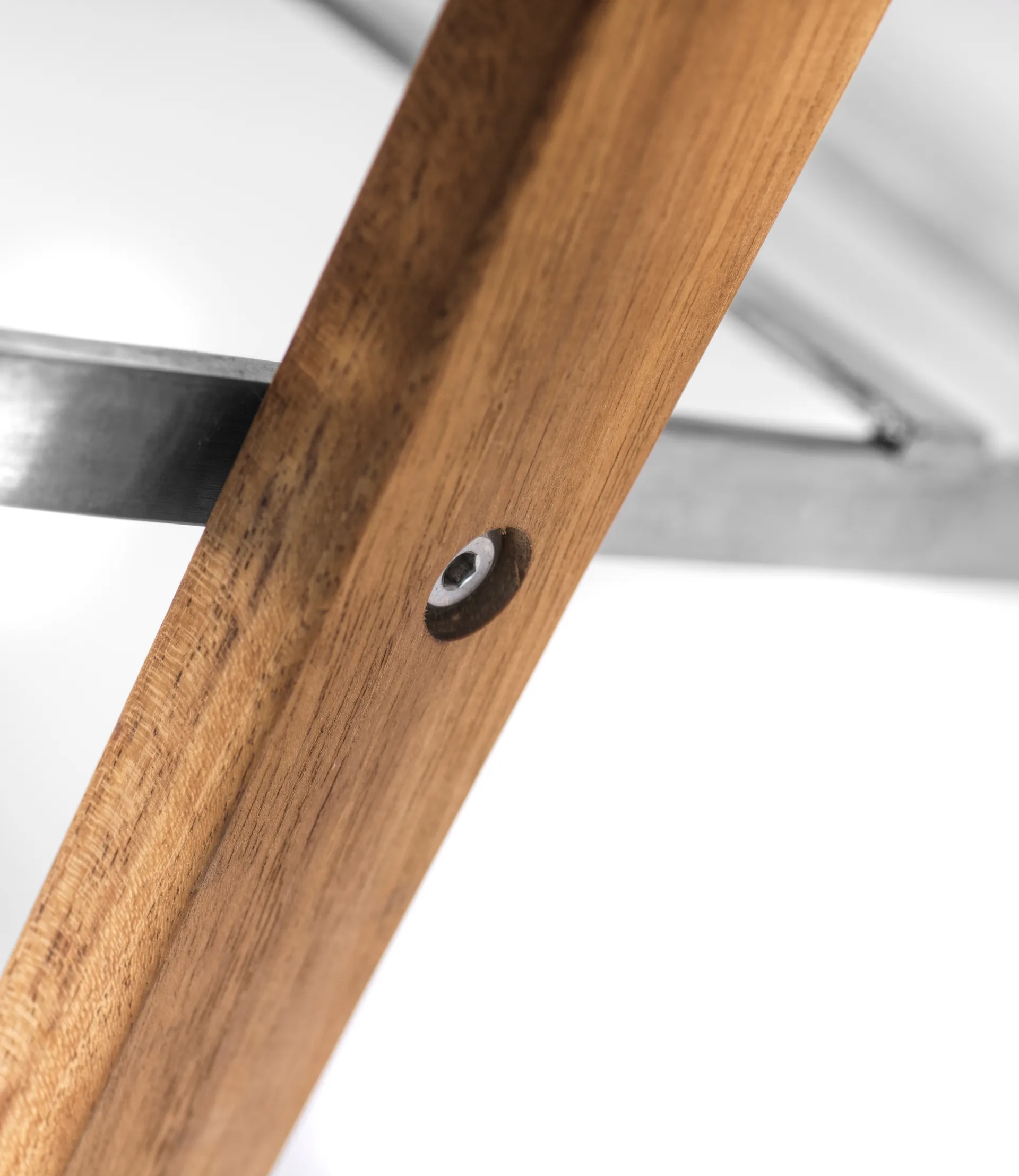 Panchina da balcone M24 Lilleø, Teak-acciaio inossidabile FDB Møbler