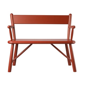 Panchina per bambini P11 - Faggio verniciato rosso - FDB Møbler