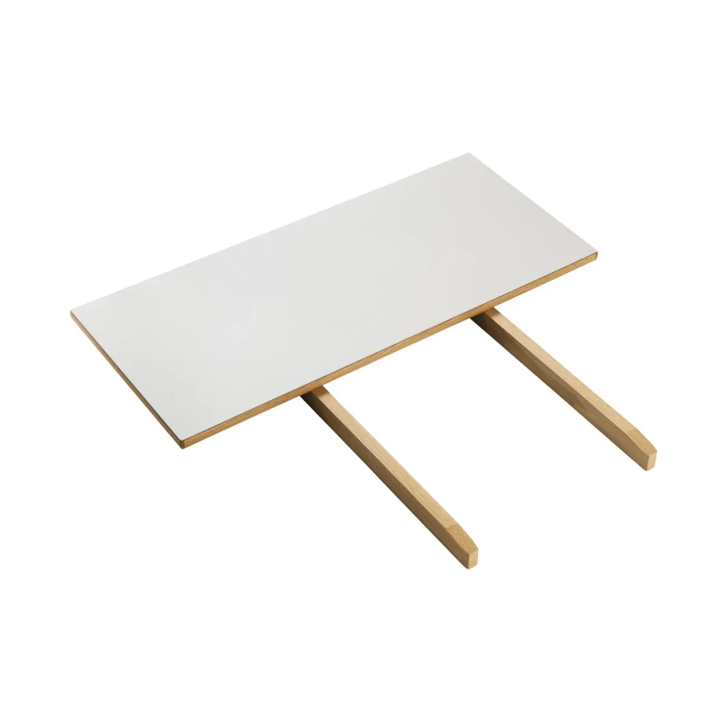 Prolunga C35, 82x37 cm grigio chiaro-rovere natura laccato FDB Møbler