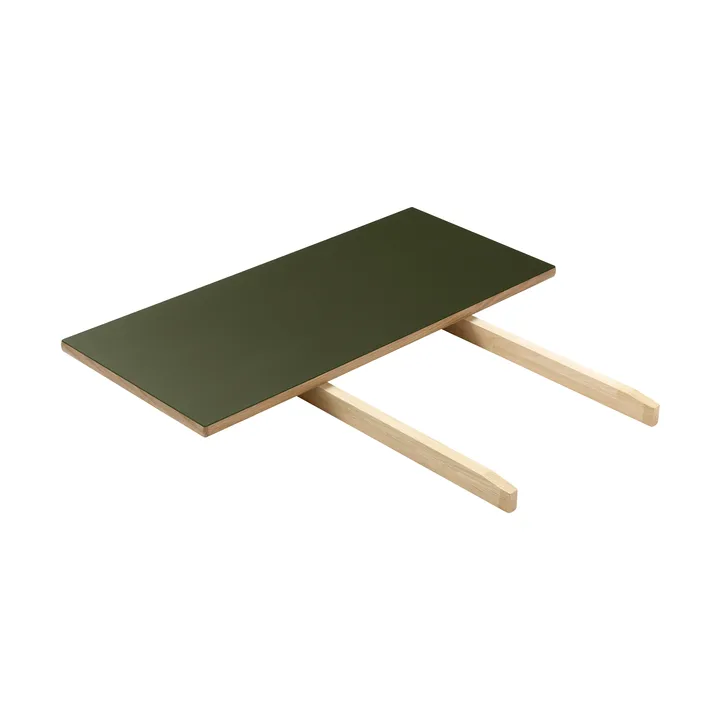 Prolunga C35L 82×37 cm - Oliva linoleum–Rovere verniciato a base d’acqua - FDB Møbler
