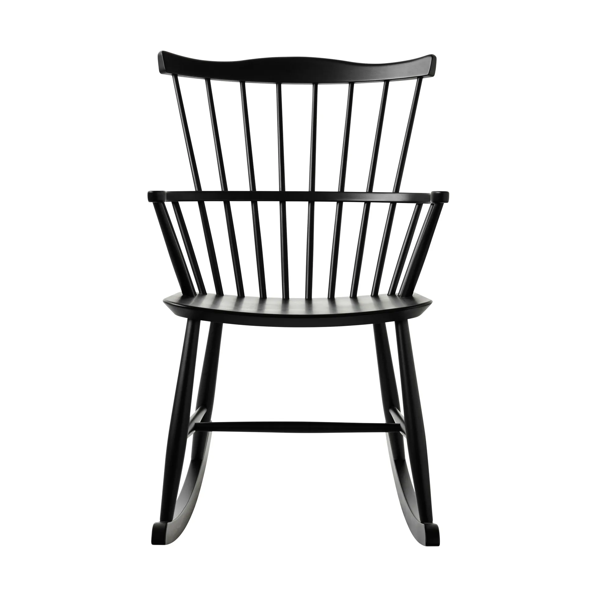 Sedia a dondolo J52G, Faggio RAL 9005 FDB Møbler