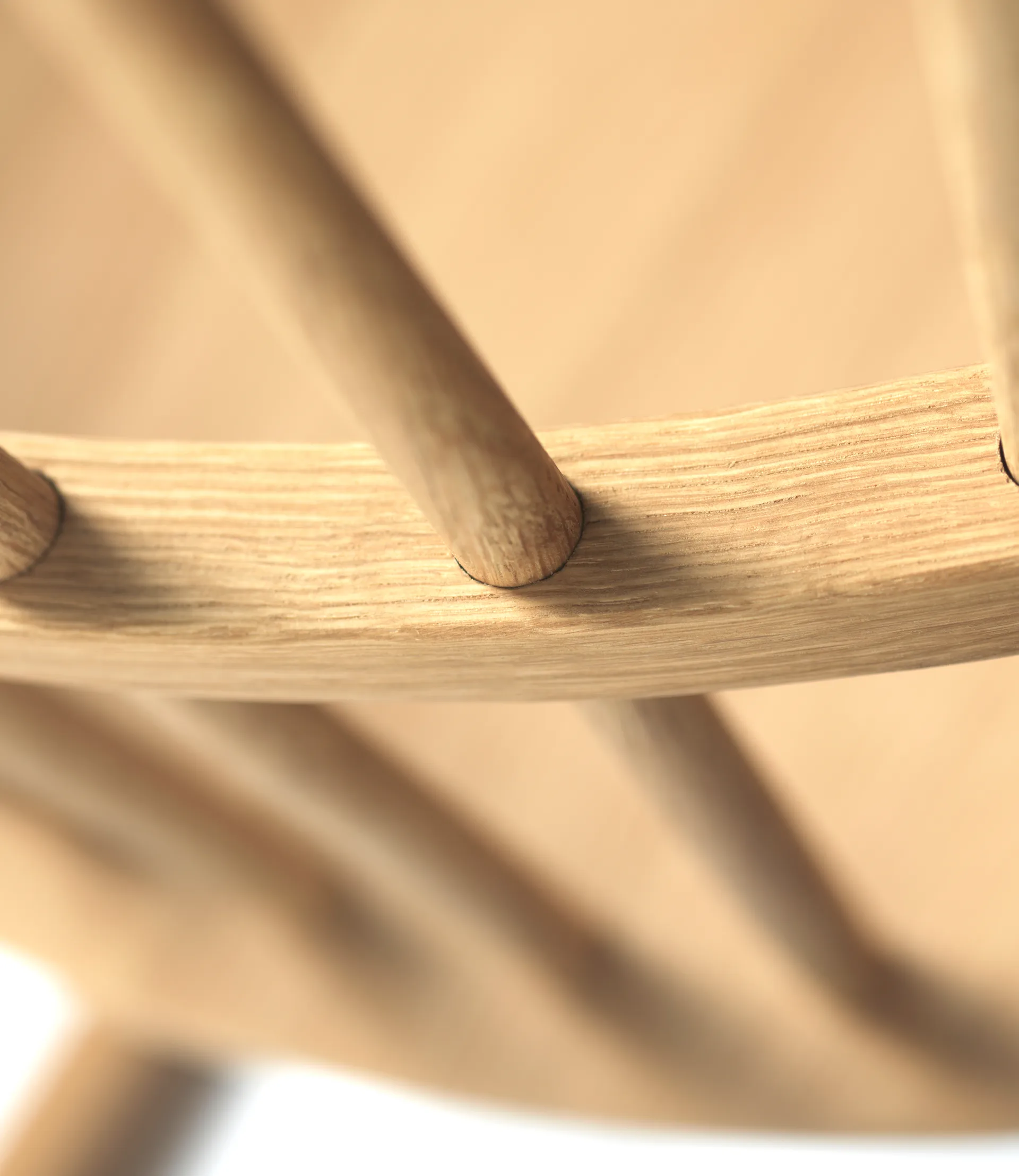 Sedia a dondolo J52G, Rovere oliato FDB Møbler