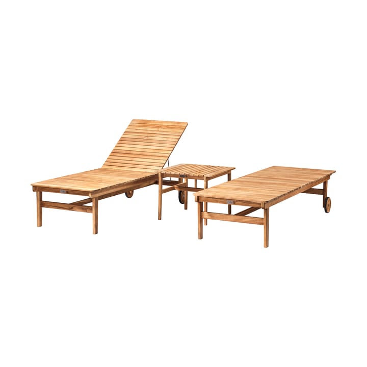 Sedia a sdraio M8 Sammen, Teak oliato naturale FDB Møbler