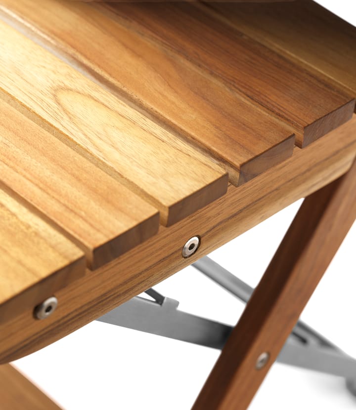 Sedia da balcone M23 Lilleø , Teak-acciaio inossidabile FDB Møbler