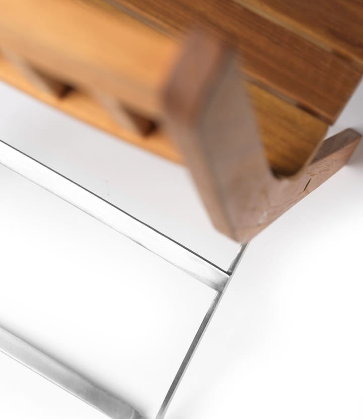 Sedia da balcone M23 Lilleø , Teak-acciaio inossidabile FDB Møbler