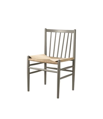 Sedia J80 - Faggio muschio grigio verniciato-natura - FDB Møbler