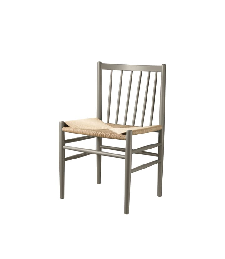 Sedia J80, Faggio muschio grigio verniciato-natura FDB Møbler