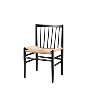 Sedia J80 - Faggio verniciato di nero-naturale - FDB Møbler