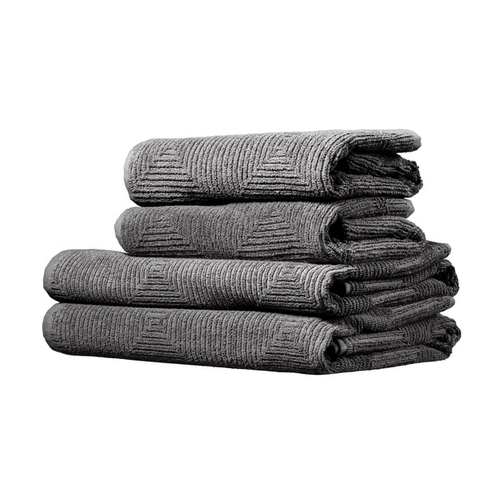 Set di asciugamani R33 Kirkeby 4 pezzi, Granite gray FDB Møbler