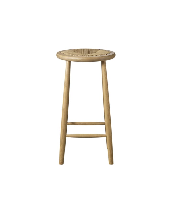Sgabello da bar J165C 65 cm - Rovere naturale laccato-naturale - FDB Møbler