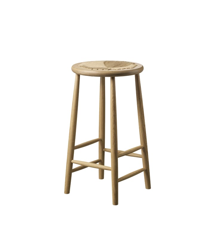 Sgabello da bar J165C 65 cm, Rovere naturale laccato-naturale FDB Møbler