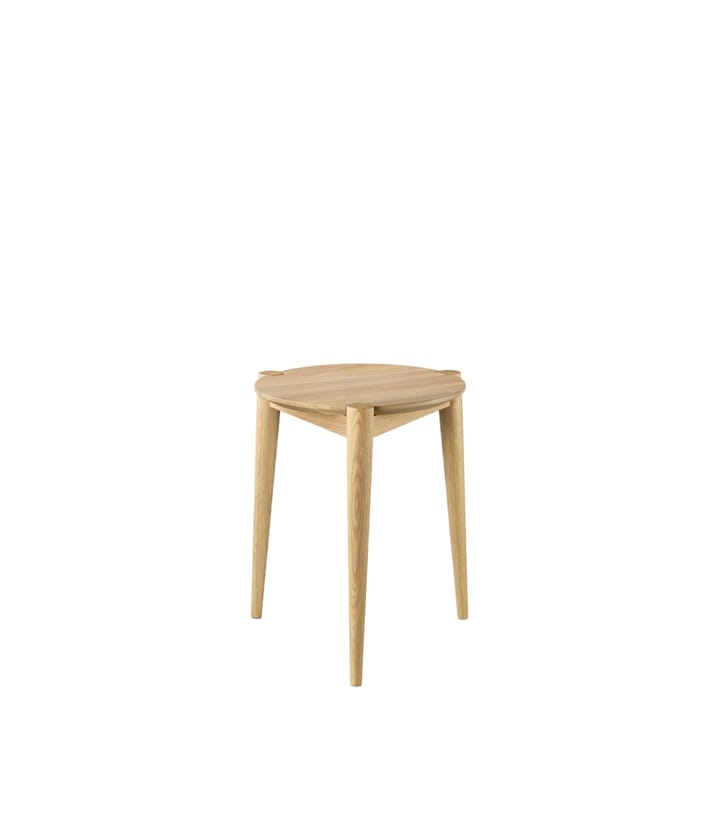 Sgabello J160 35 cm, Rovere naturale laccato FDB Møbler