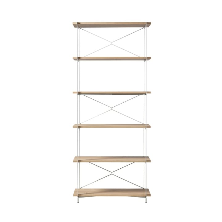 Sistema di scaffalature A91 Nordhavn - Rovere naturale laccato Grigio Seta HS - FDB Møbler
