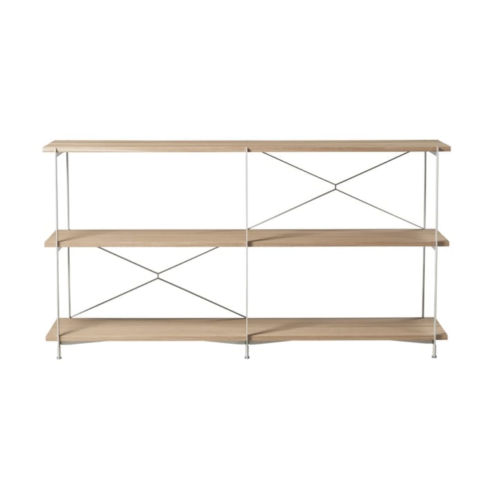 Sistema di scaffalature A91 Nordhavn - Rovere naturale laccato Grigio Seta LS - FDB Møbler